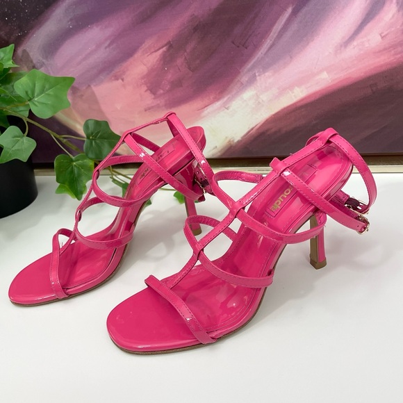 Larroude Serena Sandal in Patent Pink Size 6.5 - Picture 6 of 14